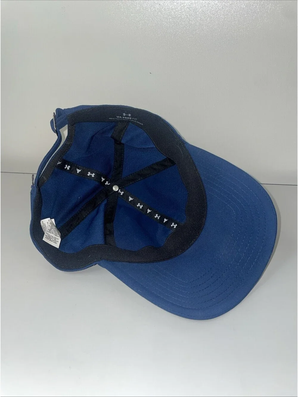 “Project Rock ‘Rent’s Due’ Hat - Dwayne Johnson Under Armour Bull Logo Navy Cap”